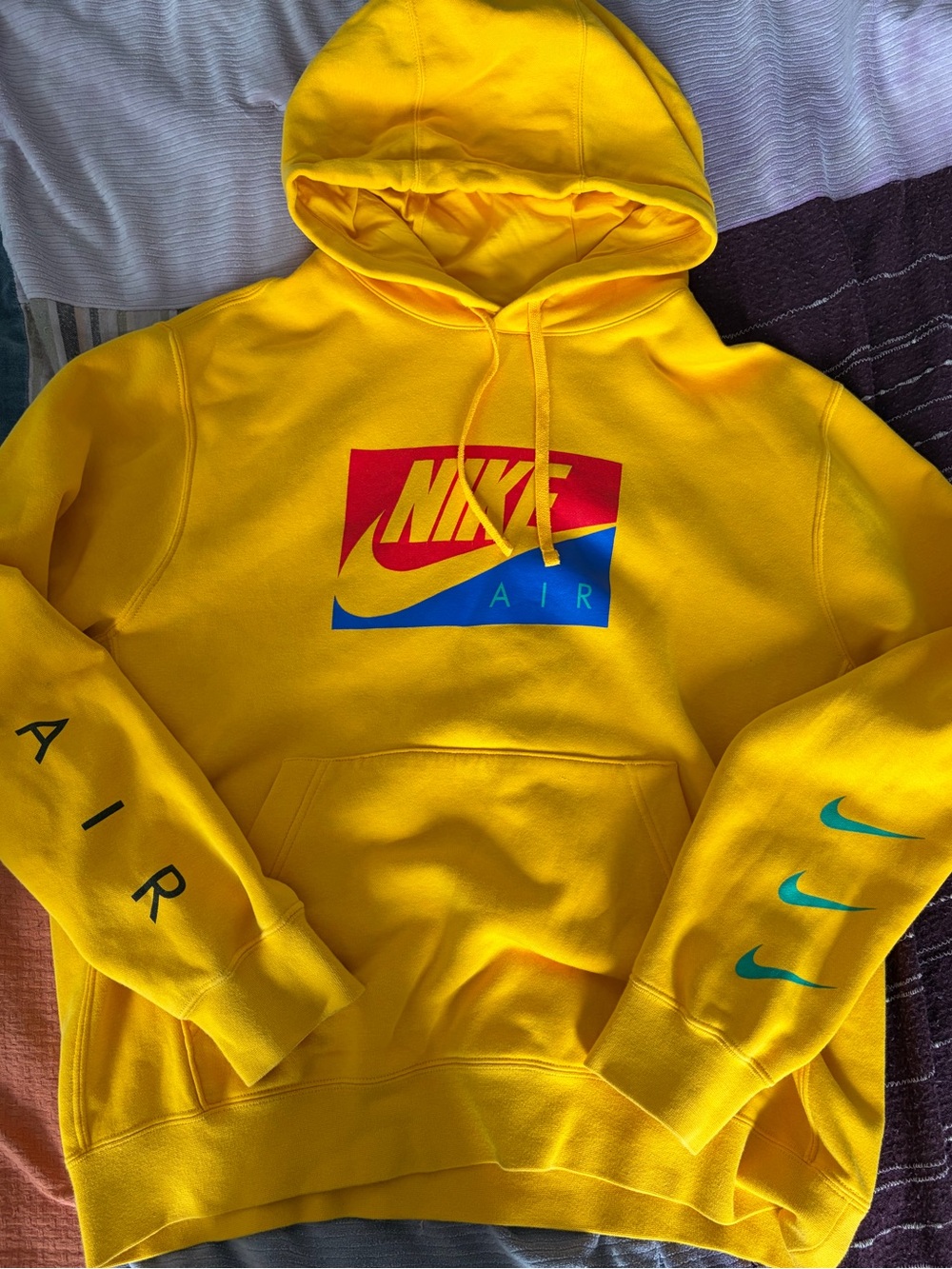 Nike yellow hoodie